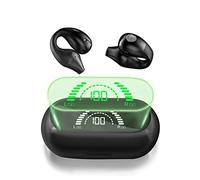 HomeWholesaleMarket Auriculares Inalámbricos,Conducción aérea Auriculares Bluetooth con Micrófono,Control Tactil,Reproducción de 30H,IPX7 Impermeable Cascos Inalambricos Deportespara Running Ciclismo
