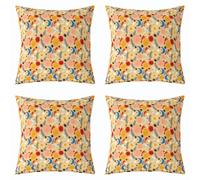 Homewish Boho Sun Moon Star - Juego de 4 fundas de almohada de 18 x 18 pulgadas