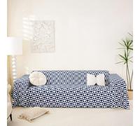 Homewish Funda de sofá azul oscuro con forma de corazón, 180 x 340 cm