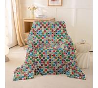 Homewish Funda para sofá con diseño de arco iris y corazón, 180 x 231 cm