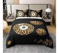 Homewish Juego de ropa de cama individual con 1 funda de almohada | Cool 8 Ball - Juego de funda de edredón de algodón Y2K Coquette para niña