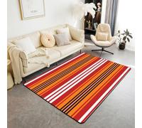 Homewish Southwestern - Alfombras aztecas de 100 x 150 cm para dormitorio, sala de estar, alfombra tribal geométrica moderna, estilo navajo, alfombras grandes a rayas rojas y naranjas, decoración de