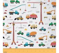 Homewish - Tela excavadora para niños, tractor de muebles, vehículo de construcción para niños, impermeable para Bulldozer Grúa Camión, Diy Art, 92x150 (HxB)