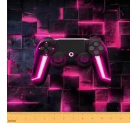 Homewish The Yard - Tela de tapicería impermeable para control de videojuegos, consola de juegos, juegos de videojuegos, para niños y adolescentes, tela decorativa para interiores y exteriores, color