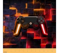 Homewish The Yard - Tela para consola de videojuegos, impermeable, tela decorativa para videojuegos, para interiores y exteriores, color rojo y naranja, 10 yardas