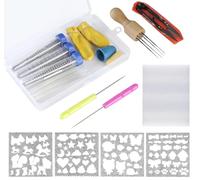 Homewit Juego de 65 agujas de fieltro con agujas de fieltro en 3 tamaños, ideal para principiantes o profesionales