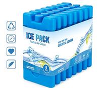 Homewit Juego de 8 acumuladores de frío de 210 ml, para la bolsa o la nevera, diseño delgado y ligero, reutilizables y duraderos, color azul
