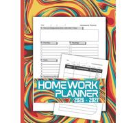 Homework Planner 2026-2027: Assignment Notebook Tracker for Elementary, Middle, and High School Students