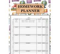 Homework Planner: Assignment Journal Notebook for Elementary, Middle, High School, and College