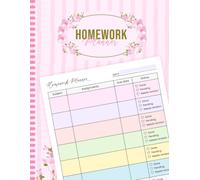 Homework Planner for ADHD Students: Colorful Undated Assignment Notebook to Stay Organized | For Elementary, Middle & High School Students