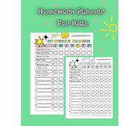 Homework Planner For Kids Ages 6-12;: Personalized Academic Year Organizer to Motivate Responsibility & Good Habits - Student Assignment Tracker