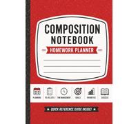 Homework Planner Notebook: Student Planning & Organization | 7 × 10 | College Ruled | 152 Pages