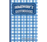 Homework´s Notebook: Cuaderno de tareas escolares con contenido en inglés