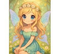 Homework Tracker - Fairy Forest Daisy Glow: A beautiful homework tracker to organize assignments and due dates.