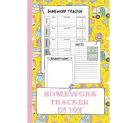 Homework Tracker Log Book: Homework Tracker, Notes, and Brainstorm Pages | 40-Week Academic Organizer for Elementary & Middle School | 6x9" 110 Pages
