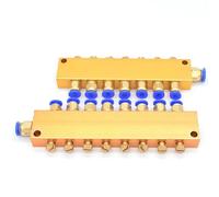 HOMEXO Bloque de colector Distribuidor de pistón líquido de Aceite con Ajuste de Empuje 2 3 4 5 6 7 8 9 10 12 vías for Sistema de lubricación centralizado 1 ud. (Size : 6 Ways)