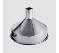 HOMEXO Embudo Grande de Acero Inoxidable 304 Con Filtro para Vino y Aceite, Industrial Extragrande, 1 ud. (Color: F)
