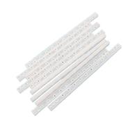 HOMEXO Engranaje de plástico Longitud del Modelo 125 mm 0,5 Módulo Piñón Impulsor Rueda síncrona DIY Varilla de conexión de transmisión Tira de plástico Barra de Engranaje 83T 10 unids/Lote