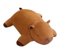 HOMEXYLYL Almohada de Felpa de Capibara, Animal de Peluche Grande for niños, Adultos, Lindo Abrazo, Juguete de carpincho soñoliento, decoración de Cama Suave, Regalo de cumpleaños(100cm/39.3in)