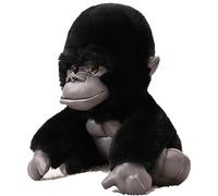 HOMEXYLYL Animal de Peluche de Gorila, Adorable Gorila de Peluche, Lindo Dibujo Animado, Suave, abrazable, Amigo de la Jungla, Regalo de cumpleaños y Navidad for niños, Amantes de los Animales(Black)