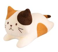 HOMEXYLYL Cat Plush Pillow, Three Colors Kitten Stuffed Animal Soft Huggable Napping Suitable Birthday Gifts for Children Teenagers Adults(S)