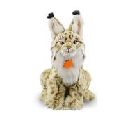 HOMEXYLYL Lynx Plush, Animal de Peluche Realista Regalo de cumpleaños de Navidad Suave for niños Adultos decoración única del hogar de Animales Salvajes(36cm/14.1in)
