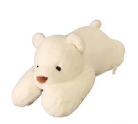 HOMEXYLYL Panda O Oso De Peluche, Suave Disquete Sentado Juguete De Peluche Almohada For Dormir Niños Adultos Decoración del Hogar Regalo De Cumpleaños De Navidad(WhiteBear,80cm/31.4in)