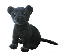 HOMEXYLYL Peluche de Leopardo Realista, Animal de Peluche Manchado Realista Lindo Regalo de Animal de for niños y niñas(BlackPanther,27cm/10.6in)