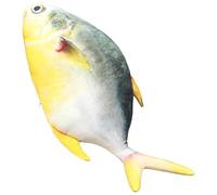 HOMEXYLYL Peluche De Salmón Realista, Almohada Gigante 3D De Pez De Peluche For Gatos, Mascotas Niños Regalos De Cumpleaños Almohada Corporal Suave Y Realista For Sofá Cama(Silver Carp,40cm(15.7 In))