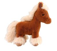 HOMEXYLYL Pony Stuffed Animal, Cute Wild Horse Design for Kids Room Decor and Gifts Birthday(Brown,30cm/11.8in)