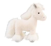 HOMEXYLYL Pony Stuffed Animal, Cute Wild Horse Design for Kids Room Decor and Gifts Birthday(White,40cm/15.7in)