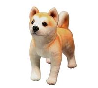HOMEXYLYL Shiba Inu Akita Peluche, Lindo Perro Relleno Animal Cara Sonriente Regalo De Cumpleaños De Navidad Decoración del Hogar Niños Adultos Niñas Niños(Standing,30cm/11.8in)