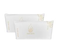 Homey - Almohada Viscoelástica Aloe Vera | Máximo Confort y Excelente Adaptabilidad con Propiedades Antiestrés | 2 Unidades de 75 x 40 cm