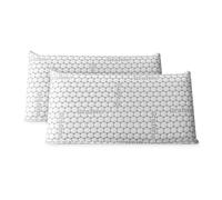 Homey - Almohada Viscoelástica Carbono | Máximo Confort y Excelente Adaptabilidad con Propiedades Antiestrés | 2 Unidades de 90 x 40 cm