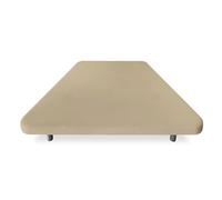 Homey - Base Tapizada 3D Reforzada, Gran Estabilidad con 5 Barras Transversales y 6 Patas metálicas roscadas de 25cm, 105 x 190, Beige