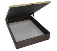 Homey - Canapé Abatible de Madera Súper Reforzado con Gran Capacidad, Esquinas Redondeadas, 150 x 190, Wengué