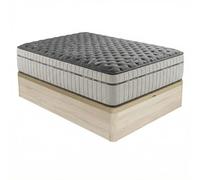 Homey - Pack Colchón Viscoelástico Zenith Relax | Núcleo de Espuma HR + Canapé Madera Reforzado y Gran Capacidad | Color Cambria 150 x 190