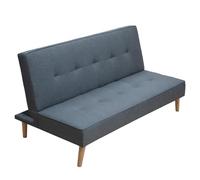Homey - Sofá Cama Clic Clac Tipo Libro de 3 Plazas Modelo Elvira, Diseño Moderno, Práctico y Funcional, Gris