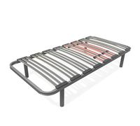 Homey - Somier Multiláminas Extra Resistente con Reguladores Lumbares de 105 x 190 con 4 Patas de 25cm Incluidas