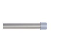 HOMEYA - Barra Cortina Extensible - Barra Metal para Cortina Fina para Salon Dormitorio - Palos Delgado 19mm con Terminales de plasticos - Plata, 160-310CM