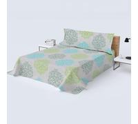 HOMEYA - Juego de sábana Cama 105cm - Juego de 3 Piezas - sábana encimera 170x260, Bajera Ajustable 105x190, Funda Almohada 45x125, Estampada