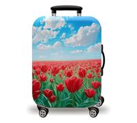 Homeyang Funda Maleta Cabina Cielo Azul Nubes Funda Maleta Protectora Elástico Spandex Poliéster Lavable Cubierta de Equipaje 18-32 Pulgadas Fundas Maletas de Viaje (S)