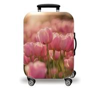 Homeyang Funda Maleta Flor Rosa Elegante Funda para Maletas Elástico Spandex Poliéster Lavable a Máquina18-32 Pulgadas Protectora Arañazo Decoración Fundas Maletas de Viaje (M)