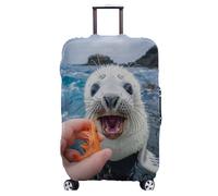 Homeyang Funda Maleta Grande Flor del Ratón Beige Maletas Grandes de Viaje Extraíble Lavable Elástico Spandex Poliéster Protectora Raspones Fundas Maletas de Viaje Reutilizable (XL)