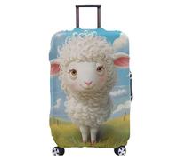 Homeyang Funda Maleta Grande Rosa Linda Oveja Maletas Grandes de Viaje Extraíble Lavable Elástico Spandex Poliéster Protectora Raspones Fundas Maletas de Viaje Reutilizable (XL)