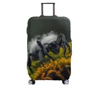 Homeyang Funda Maleta Insectos Negros Funda para Maletas Elástico Spandex Poliéster Lavable a Máquina18-32 Pulgadas Protectora Arañazo Decoración Fundas Maletas de Viaje (S)