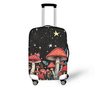 Homeyang Funda Maleta Setas Caracol Rojo Fundas Maletas de Viaje Anti-Polvo Elástico Protectora Cubierta de Equipaje 18-32 Pulgadas Funda para Maletas Lavable (L)