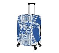 Homeyang Funda para Maletas Flor Bohemia Azul Fundas Maletas de Viaje Elástico Spandex Poliéster Lavado a Máquina 18-32 Pulgadas Protectora Funda Maleta para Vacaciones (M)