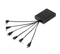 HOMEYUER Caja de Fuente de alimentación Externa con Seis Tipos de Conectores e Interruptor de Encendido/Apagado para Varios Equipos de CC, como Algunos Tipos de Caja Fuerte, Cerradura electrónica de