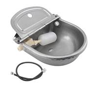 homfanseec Dispensador automático de agua para mascotas, para vacas, caballos, cabras, cerdos, perros, con manguera de 1 m y válvula flotante, de acero inoxidable